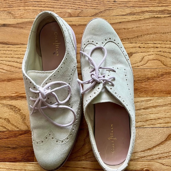 Cole Haan - Lunargrand Off white Oxford Brogues with Wingtip Detailing Size 8.5 - Picture 9 of 9